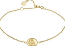 Abundantia medallion bracelet VERMEIL (925 Sterling silver gold plated