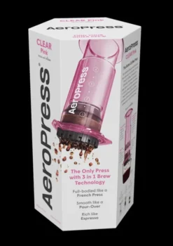 Aeropress Clear Colors Pink Coffee Press
