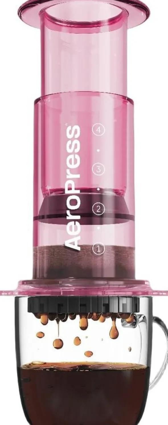 Aeropress Clear Colors Pink Coffee Press