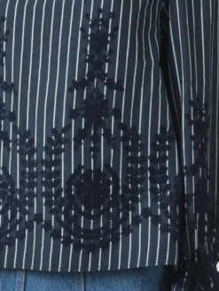 Amara Stripe Emb Blouse