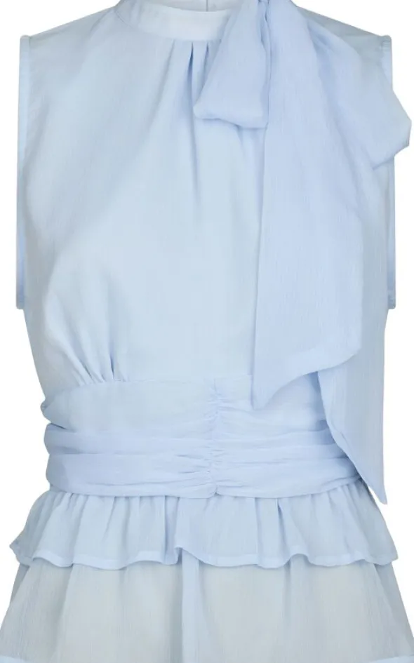 Ansol Solid Chiffon Top