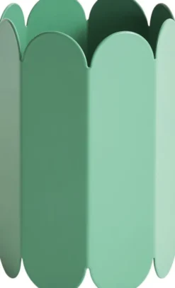 Arcs Vase-Small-Green