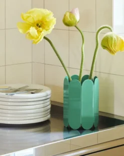 Arcs Vase-Small-Green