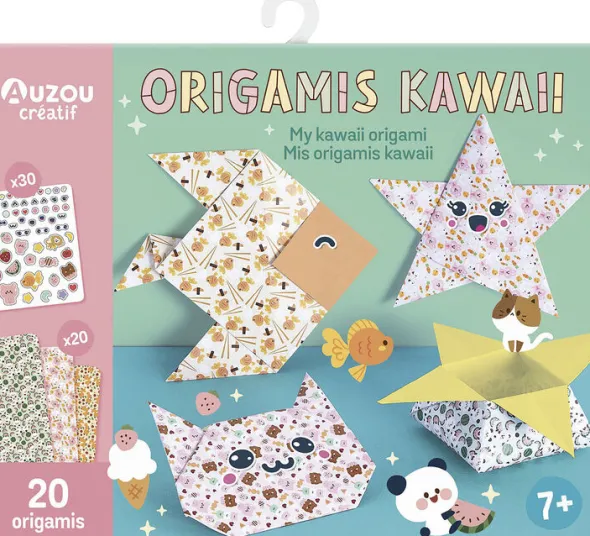 Auzou - Aktivitetssæt - Kawaii origami