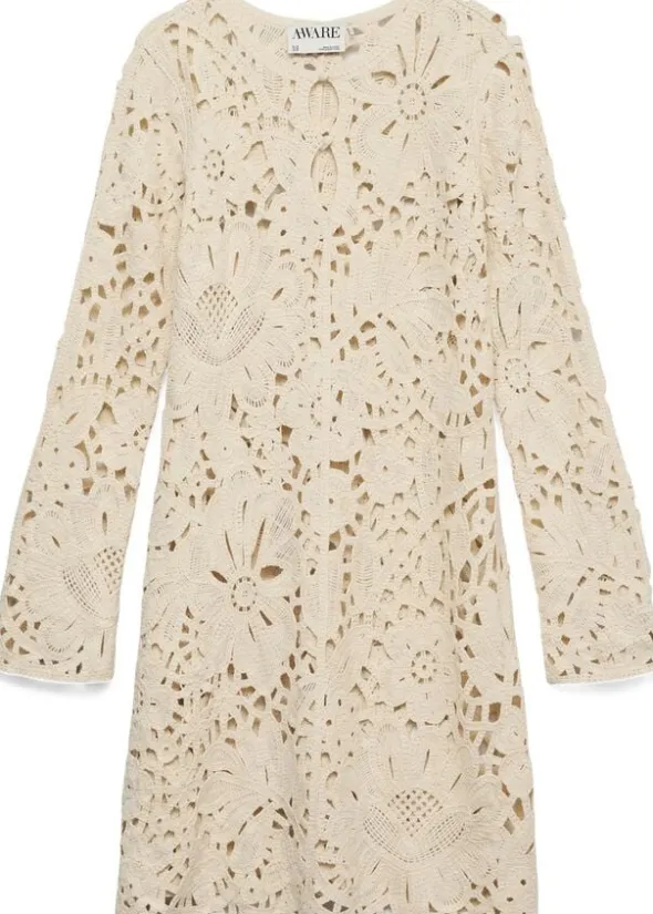 AWALISON LS V-NECK SHORT DRESS