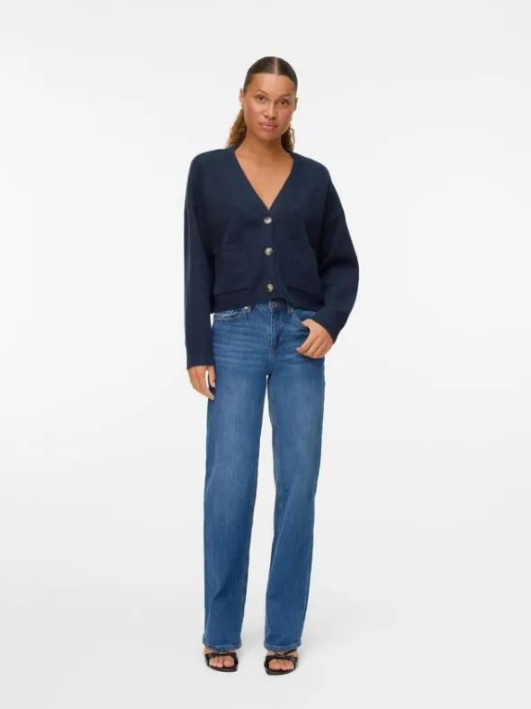 AWGEMMA LS V-NECK KNIT CARDIGAN NOO