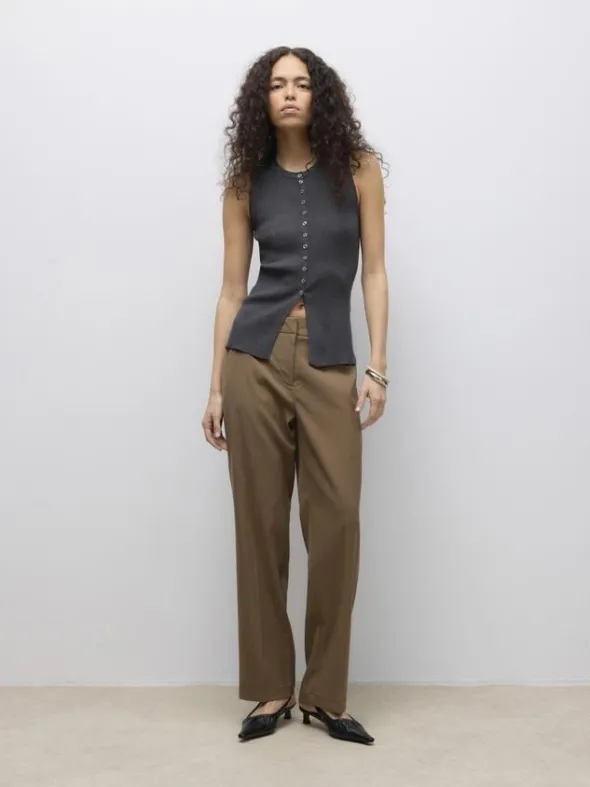 AWUKINO SL O-NECK KNIT VEST