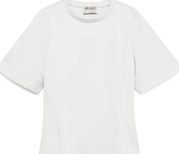 AWVANESSA 2/4 O-NECK FITTED T-SHIRT