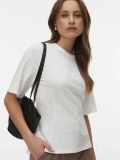 AWVANESSA 2/4 O-NECK FITTED T-SHIRT
