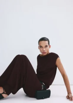 Balloon knit trousers