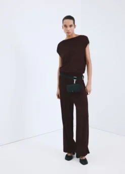 Balloon knit trousers