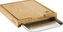 BBQ+ Skärbrädor +skål 39x30 bambu