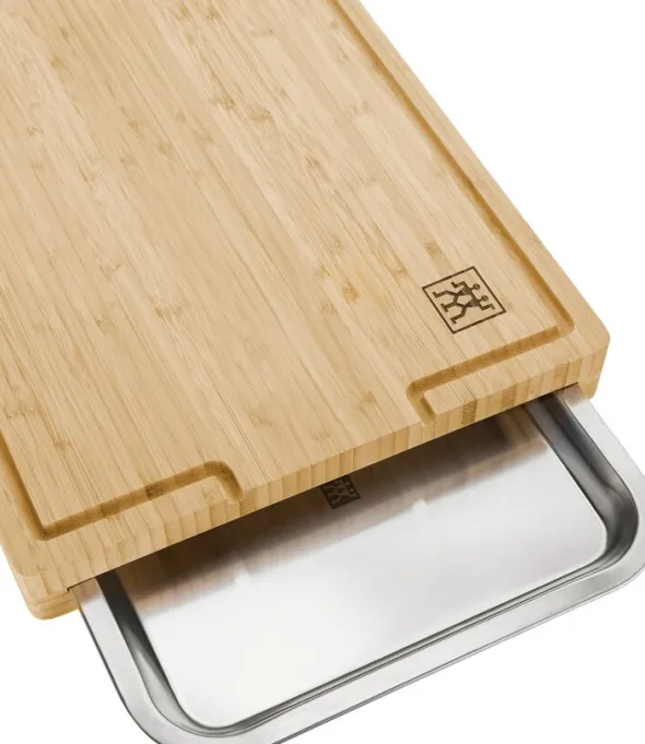BBQ+ Skärbrädor +skål 39x30 bambu