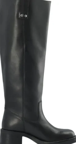 BIAMARY Knee High Pull On Boot Smooth Leather