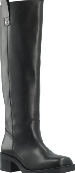 BIAMARY Knee High Pull On Boot Smooth Leather