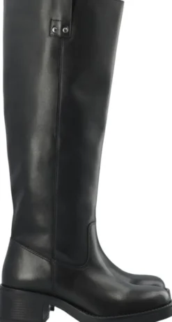 BIAMARY Knee High Pull On Boot Smooth Leather