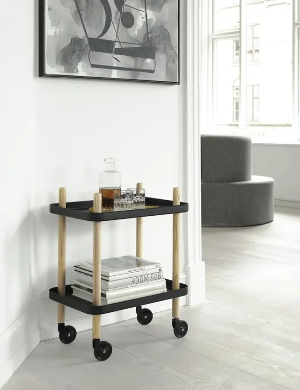 Block bord svart