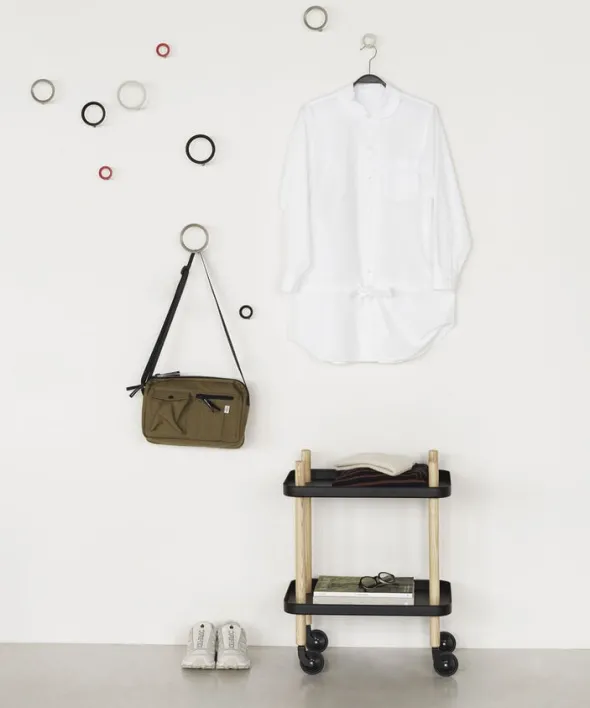 Block bord svart