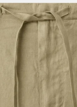 Bow linen trousers