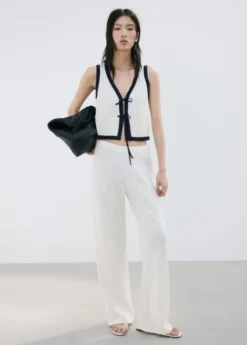 Bow tie waistcoat top