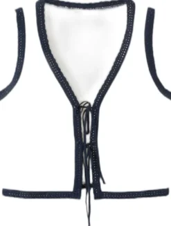 Bow tie waistcoat top