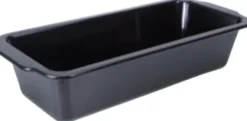 BRÖDFORM EMALJ 35 x 14,5 cm / H 8 cm svart