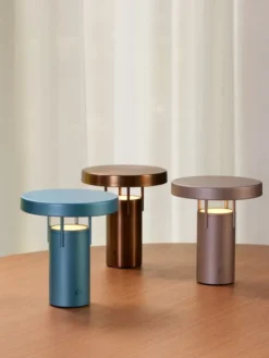 BringMe Portable Lamp Mini Metallic Turquoise