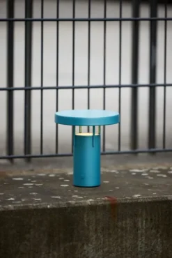 BringMe Portable Lamp Mini Metallic Turquoise