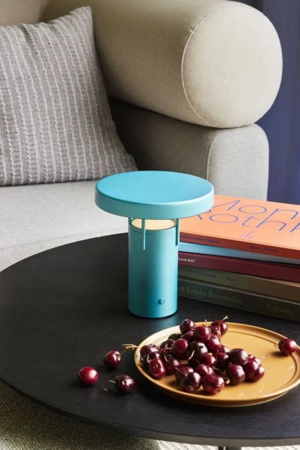BringMe Portable Lamp Mini Metallic Turquoise