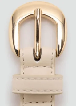 Buckle skinny belt