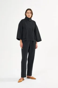 Canvas light pleat pant - Raina