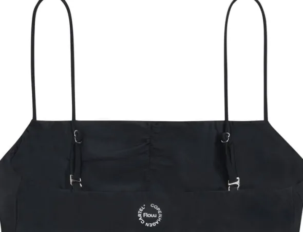 Cartel x Flow bikini top - Nero