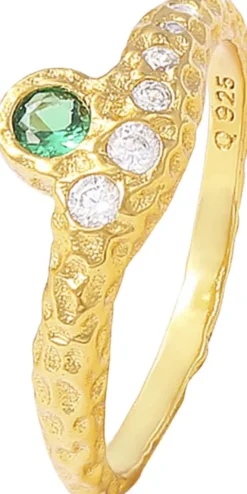 Celeste green ring