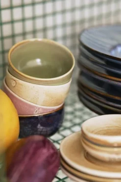 Chef ceramics bowl rustic pink