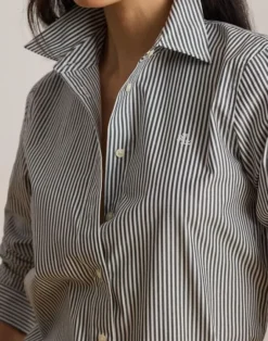 Classic Fit Striped Cotton Shirt