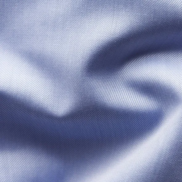 Contemporary Fit Light Blue Signature Twill Shirt - French cuff