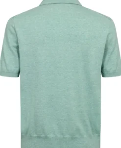 Cotton Shortsleeve Knit Polo Shirt