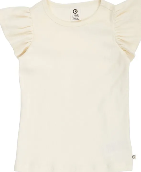 Cozy me rib frill s/s T
