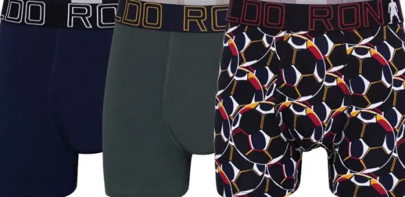 CR7 Boy's Trunk 3-pack AOP