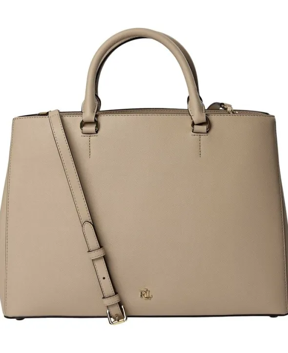 Crosshatch Leather Large Hanna Satchel