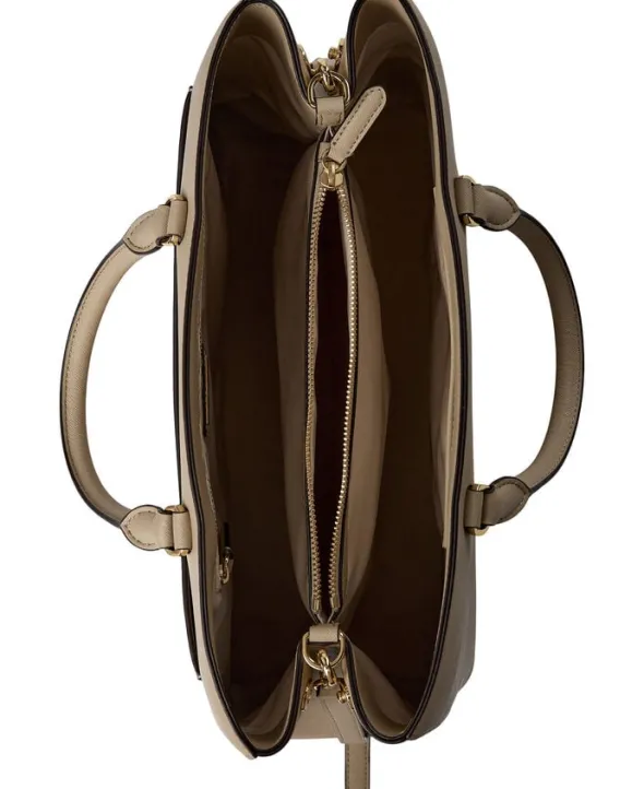 Crosshatch Leather Large Hanna Satchel