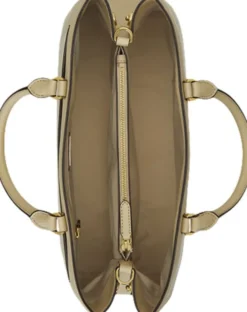 Crosshatch Leather Large Hanna Satchel