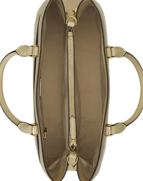 Crosshatch Leather Large Hanna Satchel