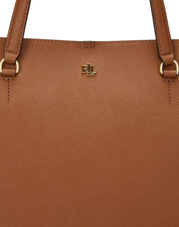 Crosshatch Leather Large Karly Tote