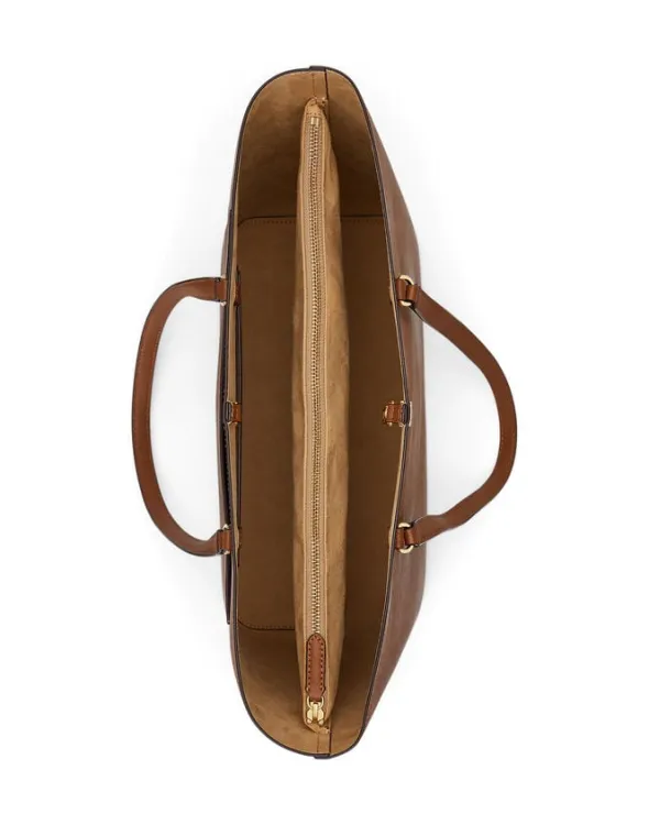 Crosshatch Leather Large Karly Tote