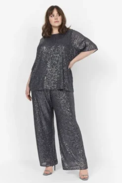Curvy WA-KATHRINE 1 Bluse Mørk grå