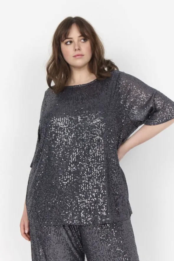 Curvy WA-KATHRINE 1 Bluse Mørk grå