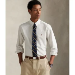 Custom Fit Striped Oxford Shirt
