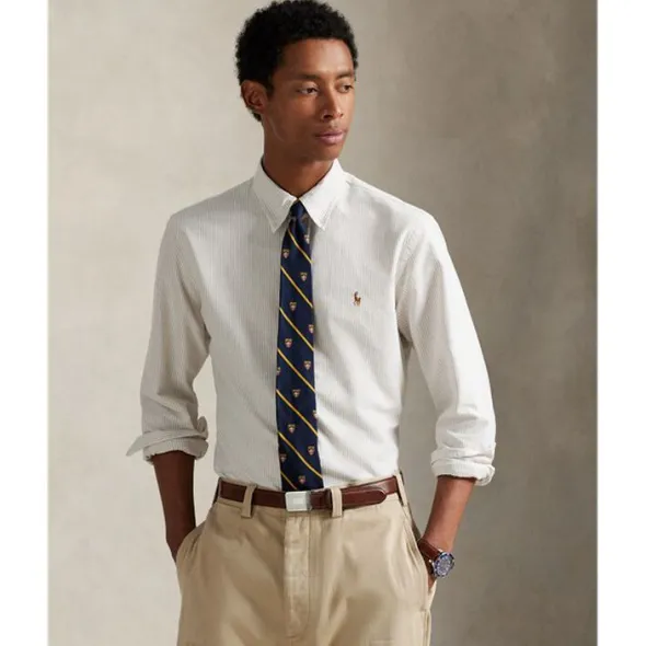 Custom Fit Striped Oxford Shirt