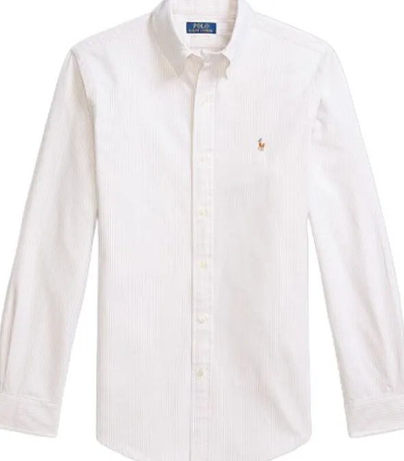 Custom Fit Striped Oxford Shirt